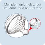 Biberon NUK Simply Natural avec SafeTemp, 5 oz (150 mL), 3 Paquet
