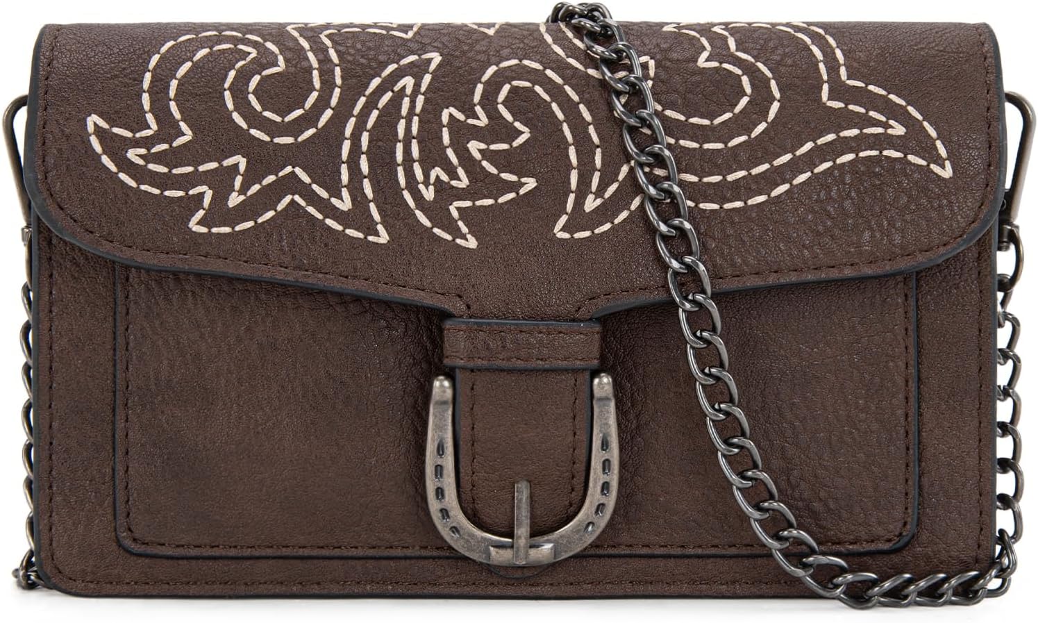 Montana West Small Crossbody Purse with Chain Strap Western Designer Clutch and Handbags for Women