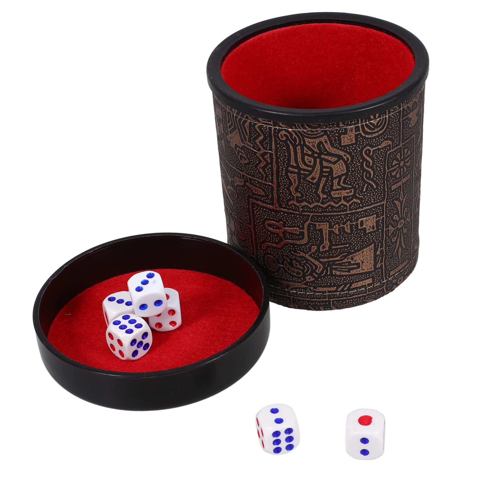 HEMOTON 5 Sets Würfelbecher Würfel Rollbecher Stapelbecher Lautloser Becher Mit n Ktv Shaker Becher Spielzubehör