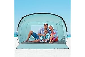 OutdoorMaster Beach Tent for the Ultimate Beach Day (Upgraded 3-4 Person)