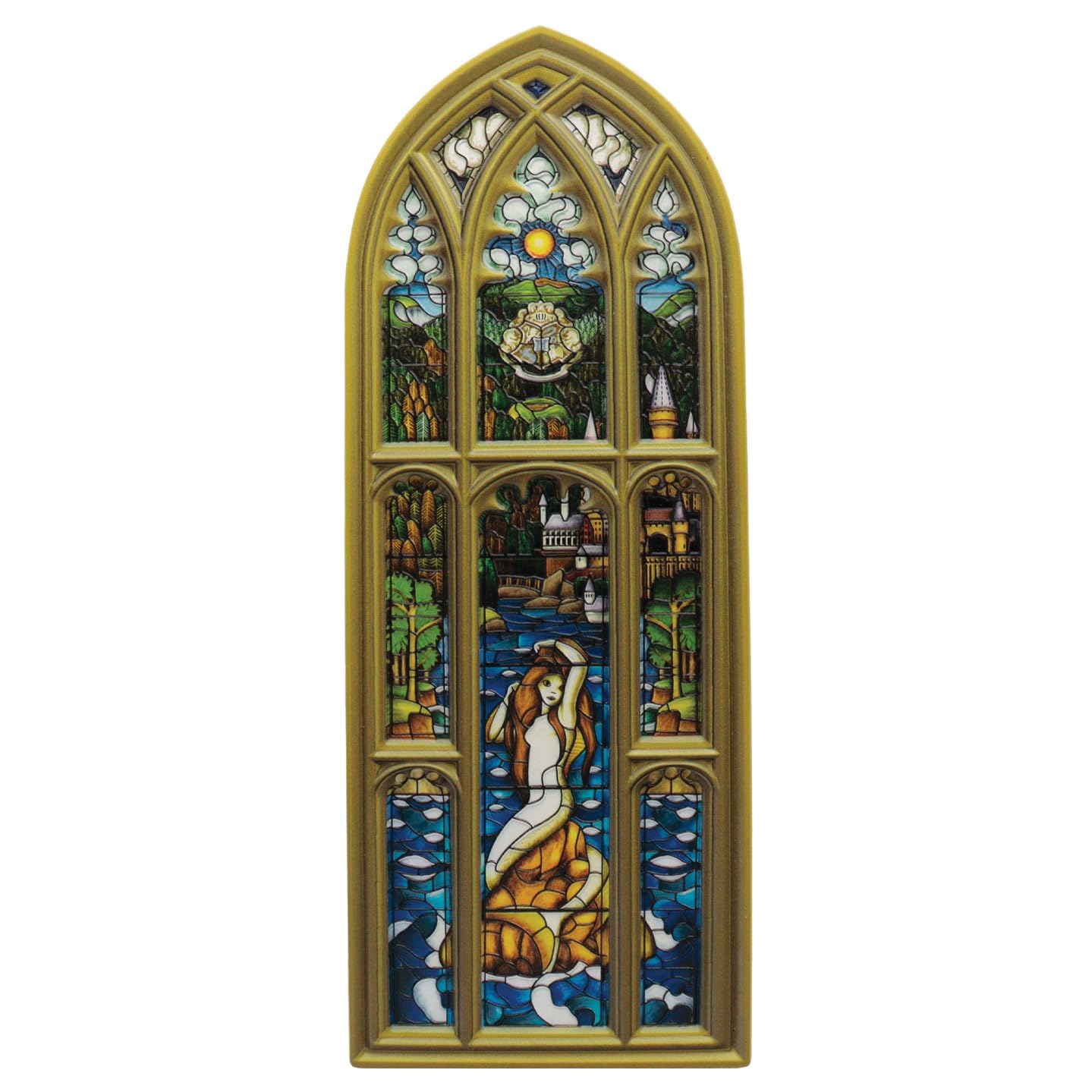 FaNaTtik Harry Potter Meerjungfrau Buntglas Fenster Harz Plaque - Triwizard Turnier Black Lake Sammlerstück Dekor