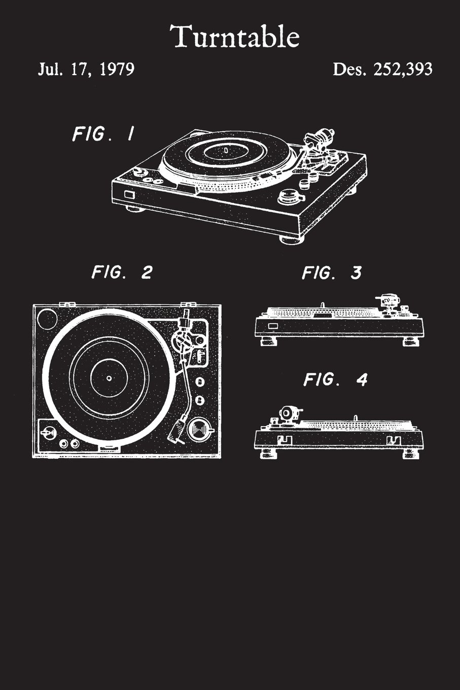Turntable: Journal - Record Player Music Turn Table Log Book (Blank Lined Notebook)