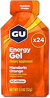 Vista 23 de GU Energy Nutrición Deportiva Original, Gel Energizante de Sabor Tri-Berry, Caja de 24