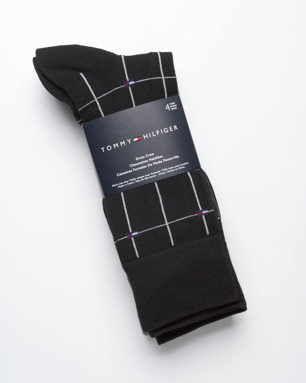 Tommy Hilfiger Mens Dress Socks - 8 Pack Lightweight Everyday Crew Work Socks for Men for Casual and Formal Wear - Image 6