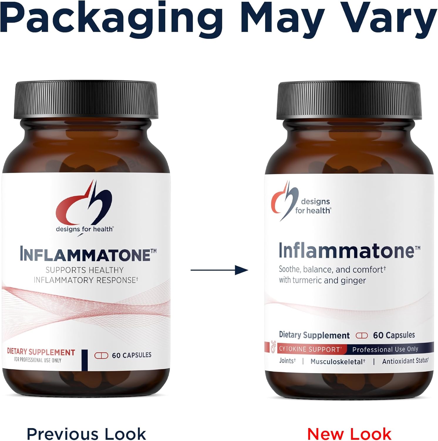 Designs for Health Inflammatone - Turmeric Supplements with Proteolytic Enzymes, Boswellia, Quercetin & Resveratrol (60 Capsules) - Image 3