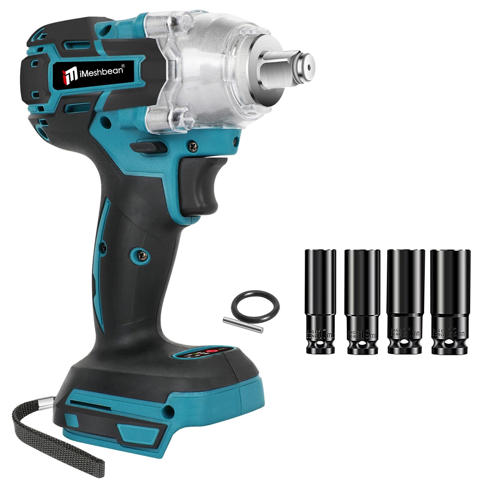 iMeshbean 18V Cordless Brushless Impact Wrench, 1/2 Inch Chuck