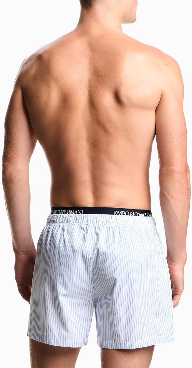 Emporio Armani mens Cotton Logo Waistband Boxer Short - Image 2