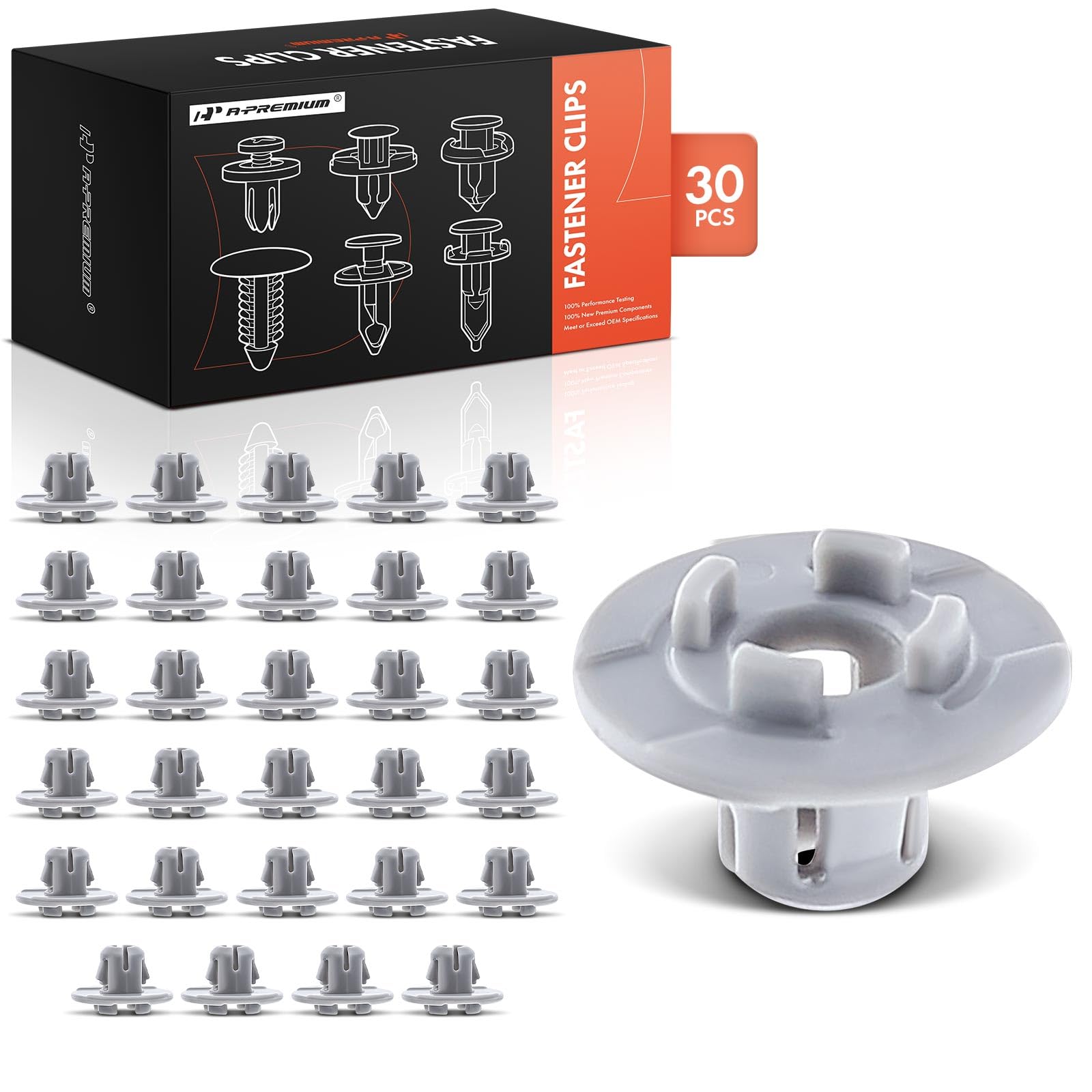 Clips de nailon para rejilla de cubierta (30 uds) para Subaru Outback, Forester e Impreza 8