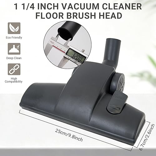 Miniatura 6 de EZ SPARES Compatible con cabezal de cepillo universal para aspiradora de 1 1/4 pulgadas y 1.260 in, 2 nuevas funciones a elegir (en el suelo y la