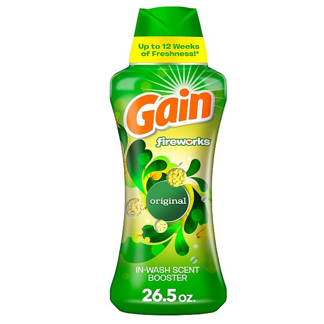 Gain Fireworks Laundry Scent Booster Beads for Washer Original 26 5 oz Use with Fabric Softener