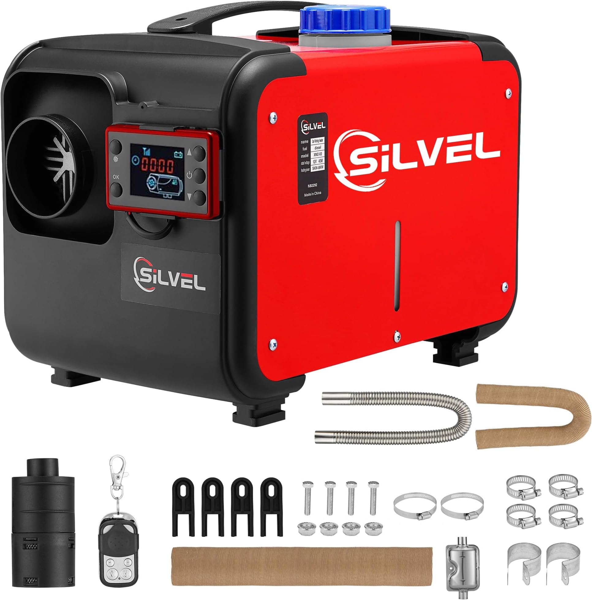 SILVEL Diesel Heater Red LCD