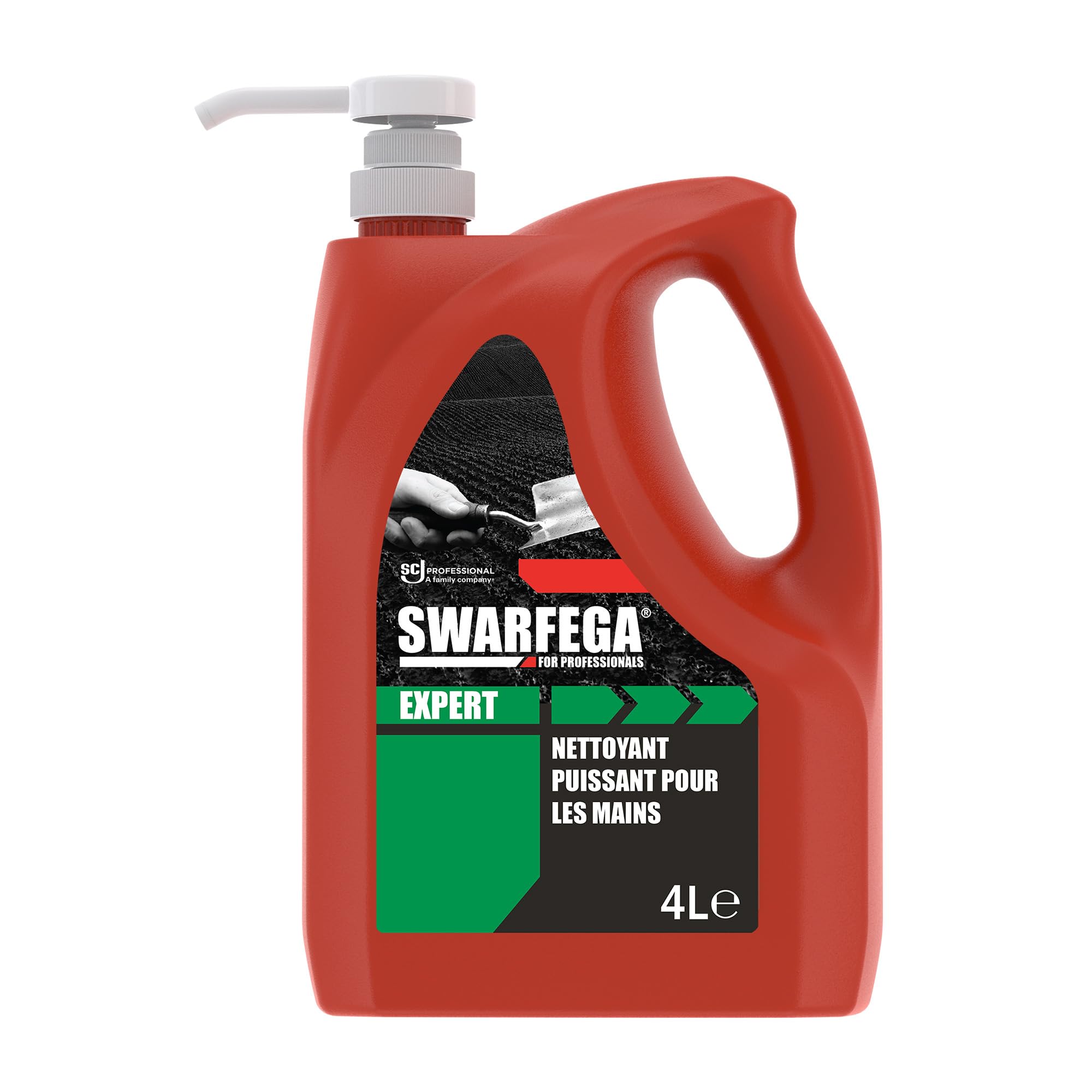 Swarfega Expert Nettoyant Mains Industriel – Élimine Huiles, Graisses et Salissures – Nettoyage en Profondeur – Formule Respectueuse de La Peau – Bidon 4 Litres – Réservé Usage Professionnel