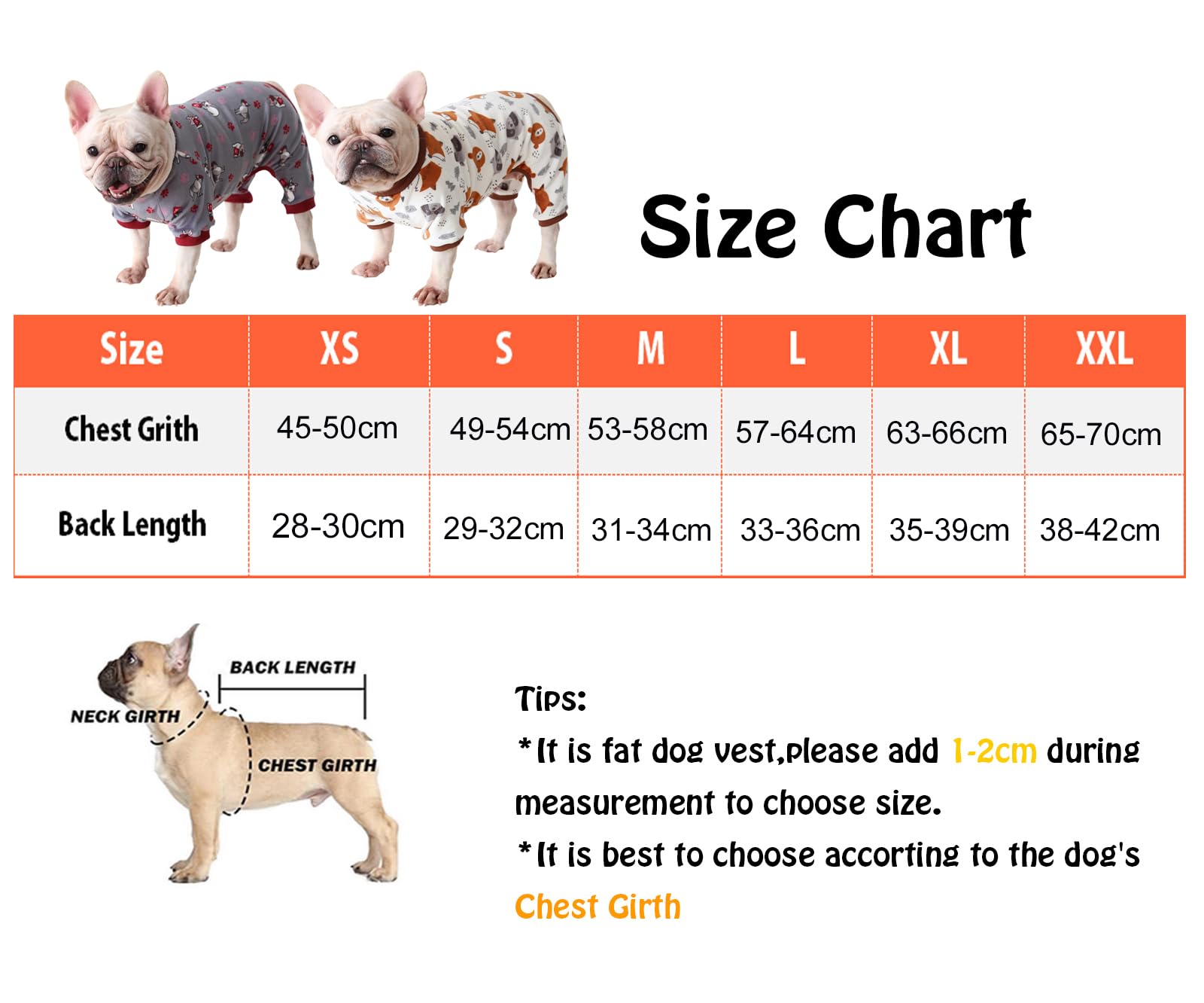 BT Bear Fat Dog Clothes,Autumn Winter Soft Warm Dog Pajamas Jumpsuit Pug Bulldog Onesies Clothes Costume for Cats Puppy Small Dogs S,Brown - Image 3