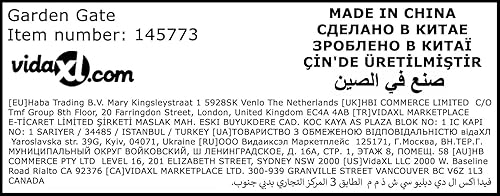 Miniatura 7 de vidaXL Puerta de jardín de malla horizontal, acero galvanizado seguro con acabado en polvo, tamaño 39.4 x 78.7 pulgadas, entrada al aire libre