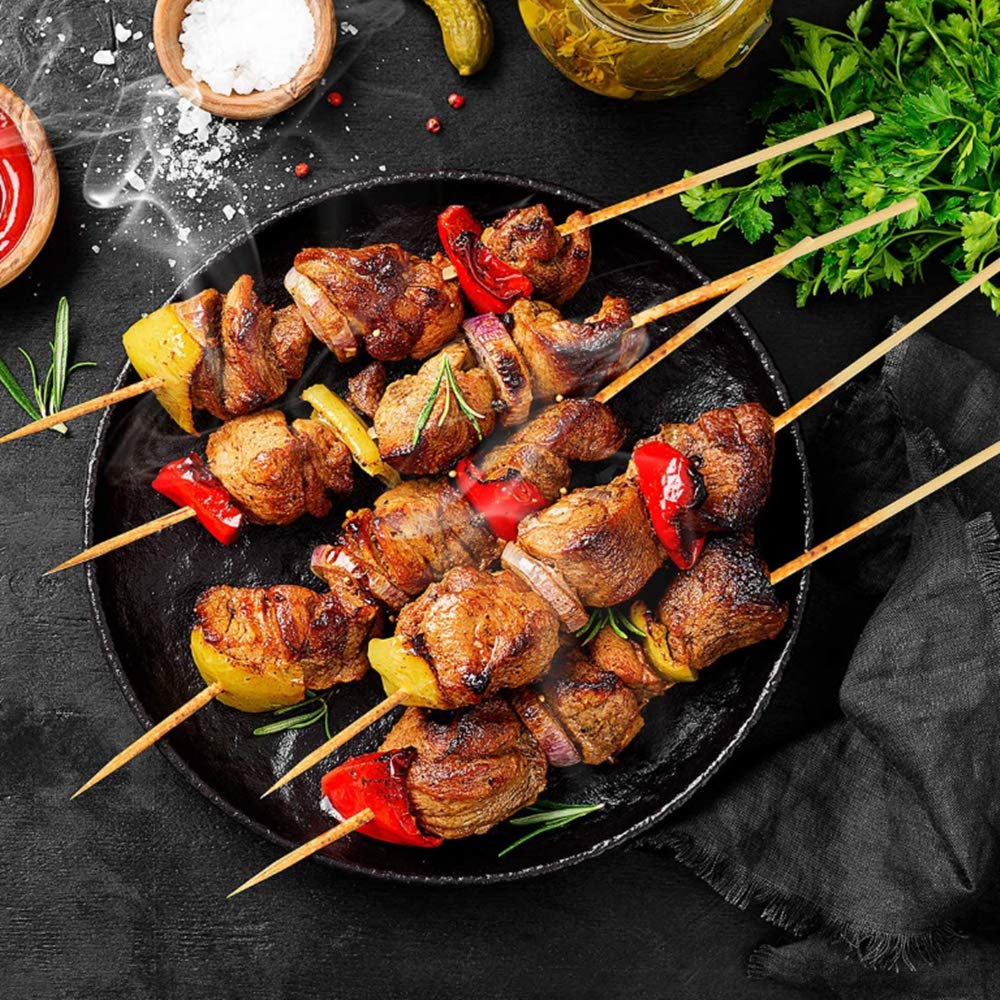 Premium Lot de 200 Pics à brochette en Bambou 30 cm- 3mm - pour