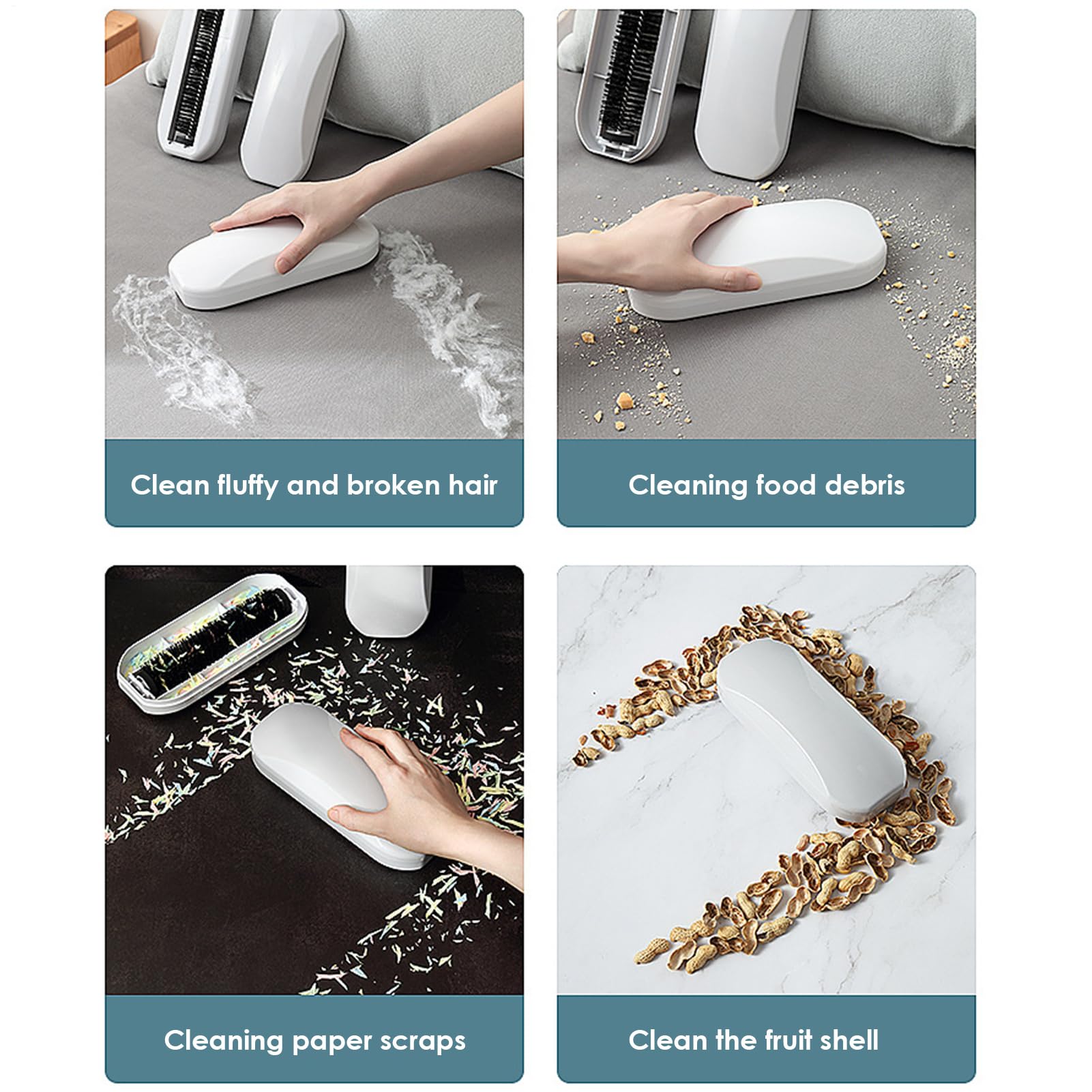 Cepillo para Limpiar Migas De La Mesa | Limpiador De Residuos De Mano | Recogedor De Migas | para Uso en Hogar Dormitorio