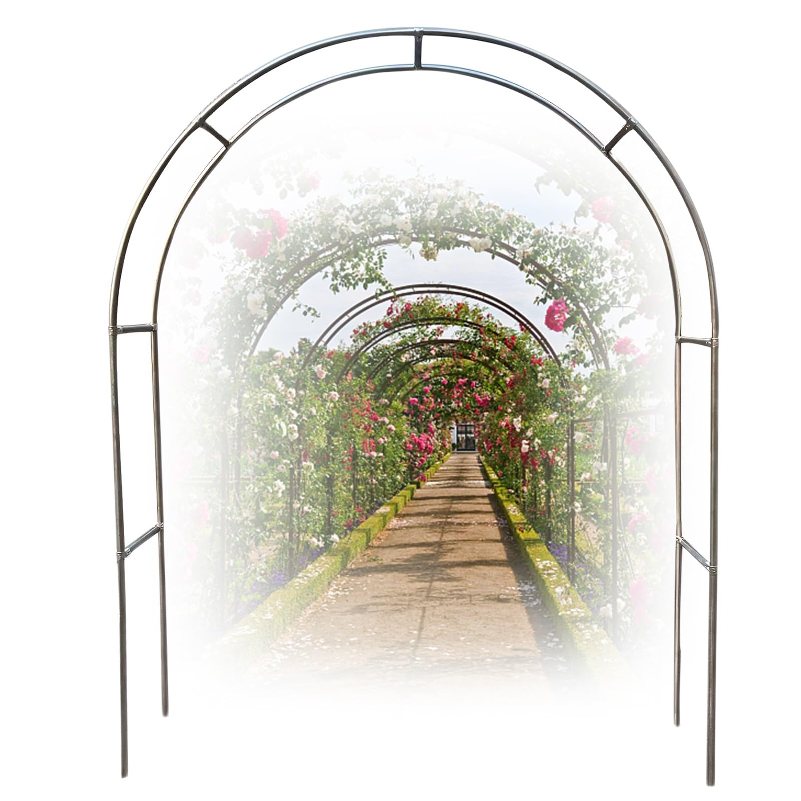 Treillis de jardin résistant aux intempéries (230 cm/240 cm) - Support pour plantes grimpantes d'extérieur - Idéal pour les vignes et les plantes grimpantes - Divers (120 à 350 cm)