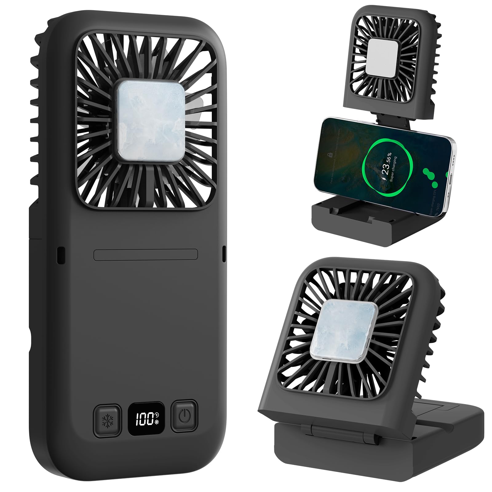 Amazon.co.jp: Benzisun ハンディファン 携帯扇風機 【2025新デザイン