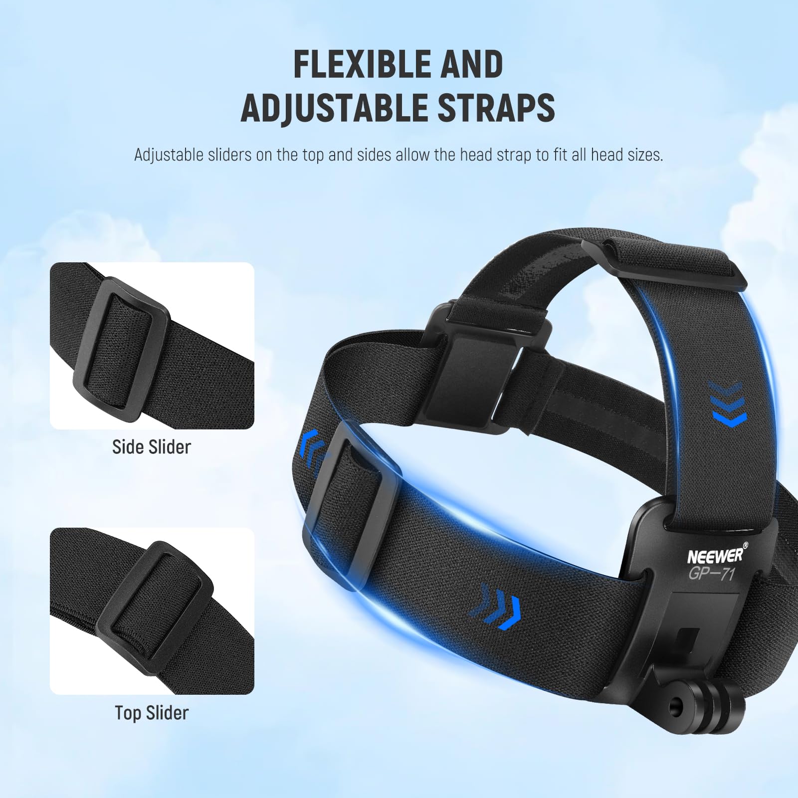 Amazon.com: NEEWER Head Strap Mount Compatible with GoPro Hero 13
