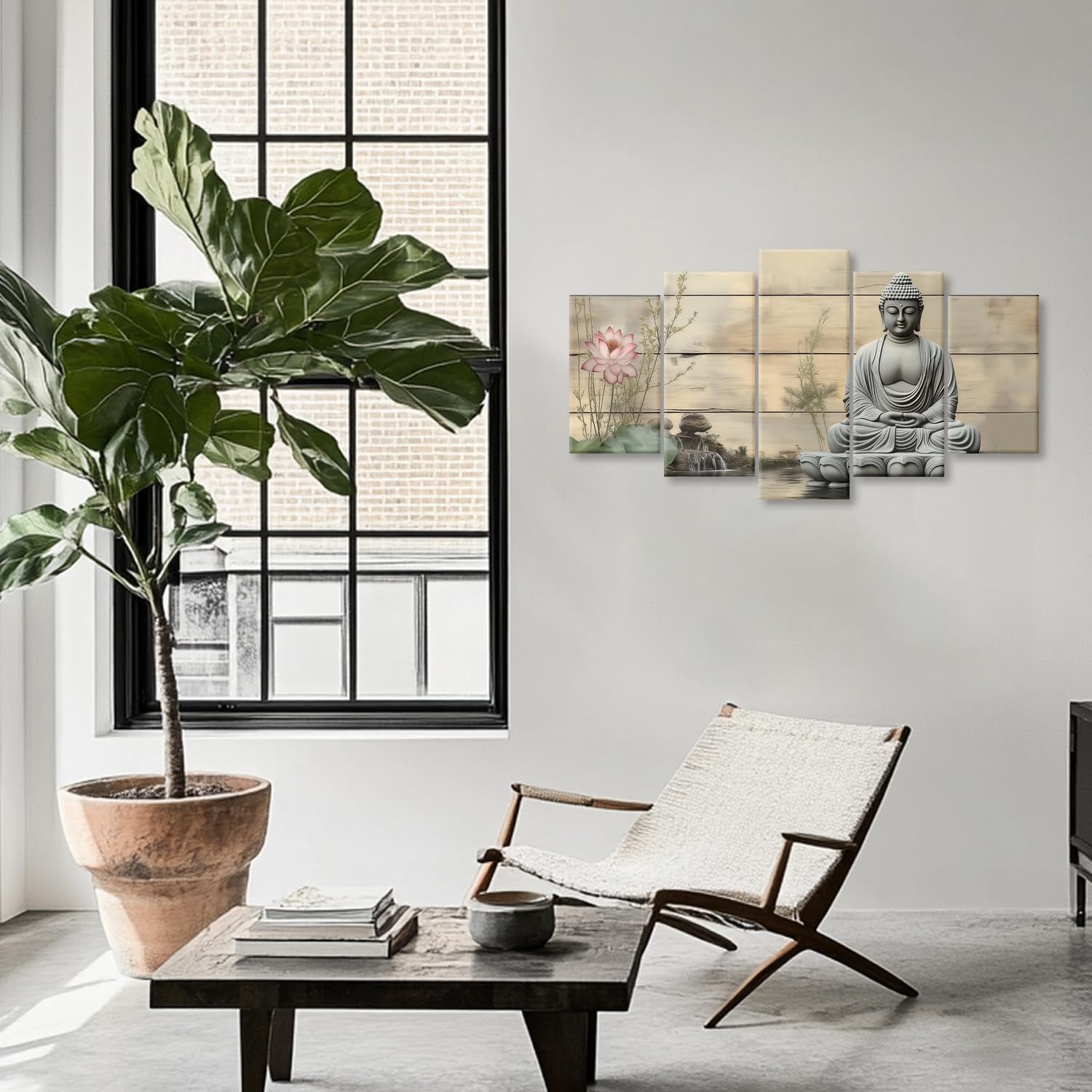 Amazon.co.jp: YMXZHUANSH ブッダ ウォールアートポスター 5枚