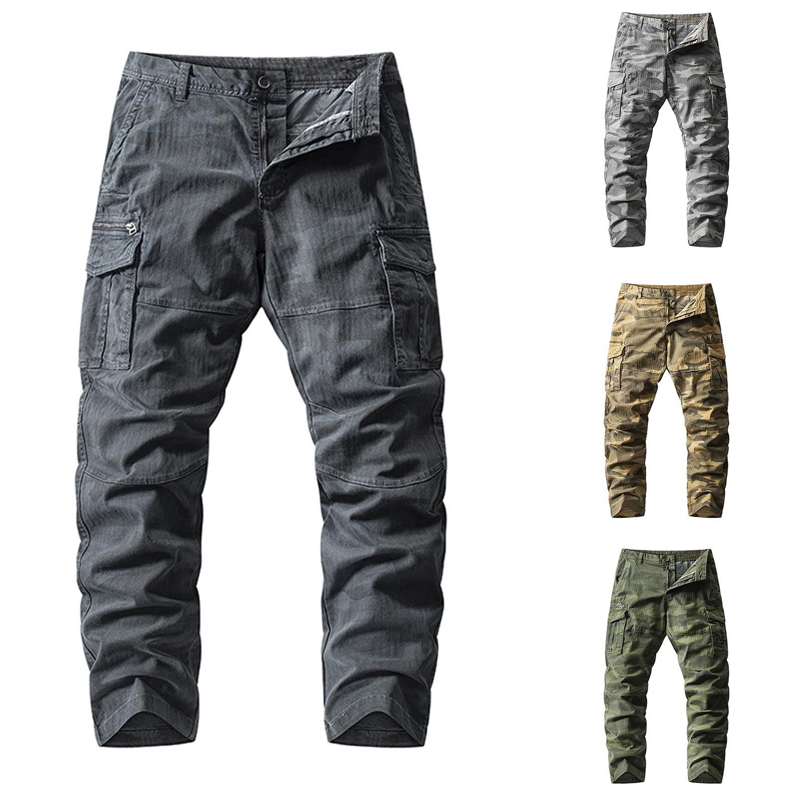 Pantalones cargo para hombre, cintura elástica, pantalones de trabajo elásticos, pantalones de combate ajustados, pantalones de correr, pantalones de senderismo, pantalones de entrenamiento atléticos,