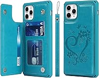 Vista 21 de Cavor Fundas tipo cartera con tarjetero para iPhone 11 Pro Max, funda para iPhone 11 Pro Max para mujeres y hombres, funda de teléfono con soporte