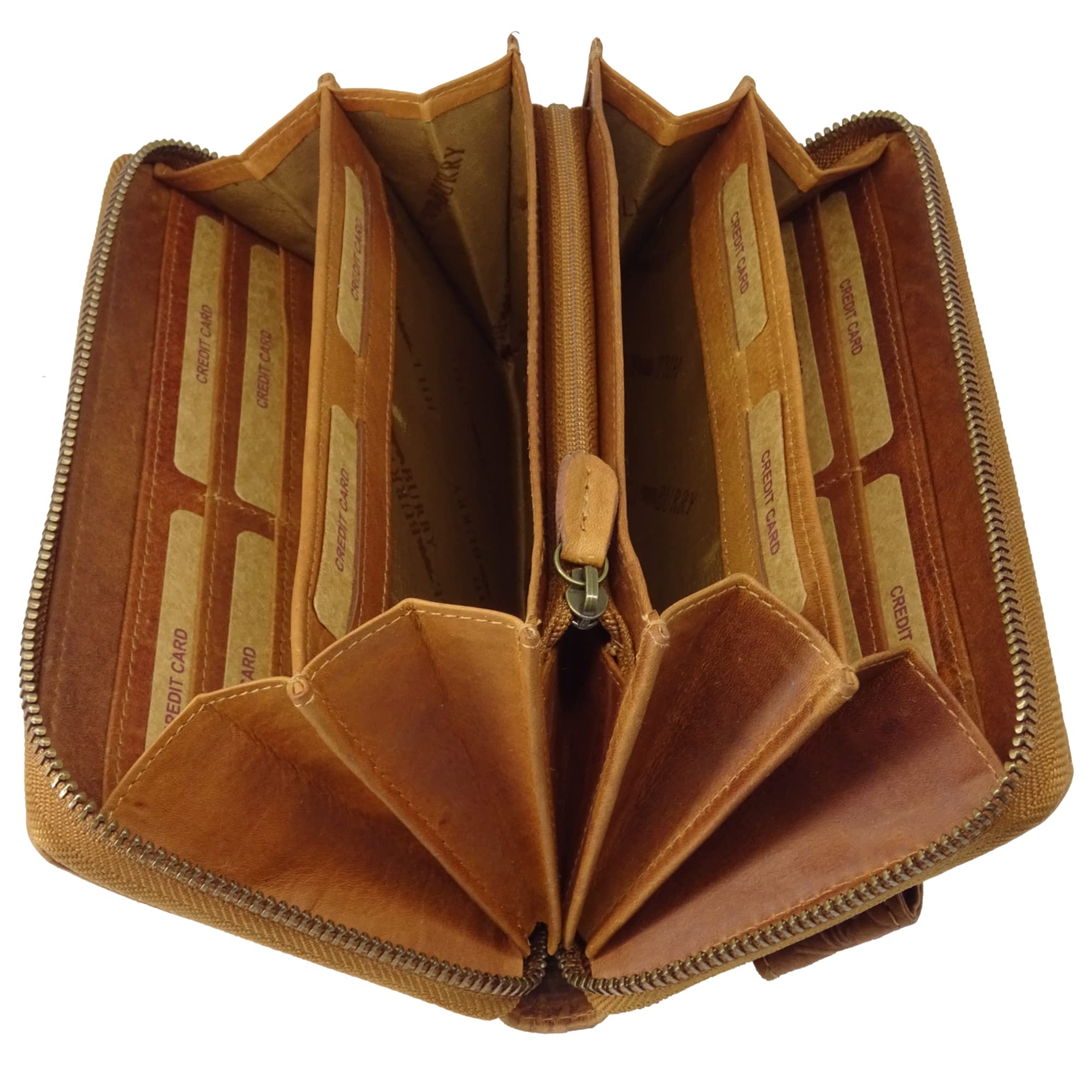 Hill Burry XXL Grosse Geldbörse Portemonnaie Portmonee mit Handyfach Handytasche Leder Frauen Damen Langbörse RFID Schutz Geldbeutel Tasche Frauen braun
