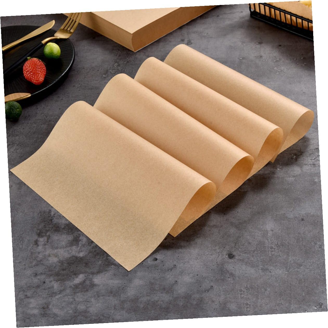 Papel Antigrasa para Hornear 20x20 Cm, Papel de Comida Ecológico de 40g, Resistente al Calor, sin Olor, para Snacks y Frituras, Adecuado para Fiestas y Uso Doméstico, Pack de 500