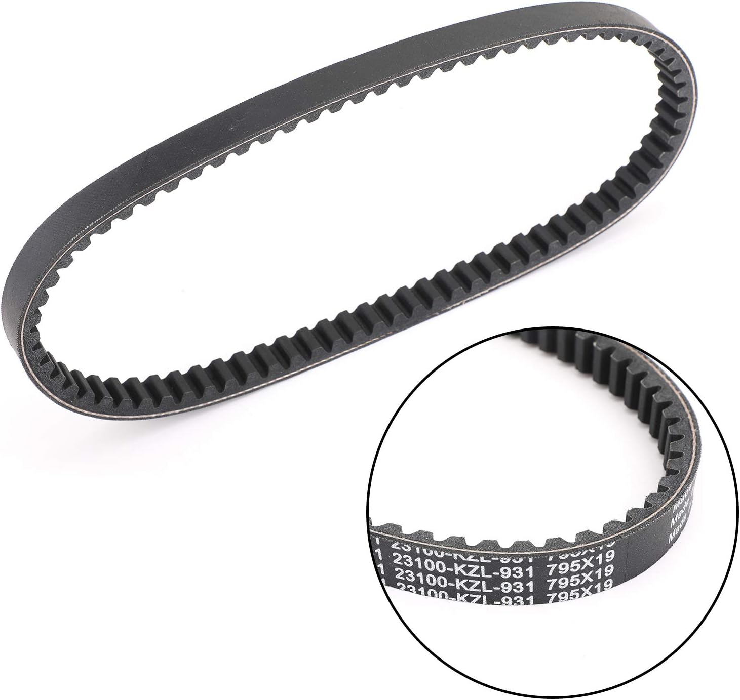 Artudatech Motorbike Belt Drive, Motorcycle Transmission Belt 795OCx19W Drive Belt for H-O-N-D-A Vision NSC110 NSC 110 2012-2018 23100-KZL-931