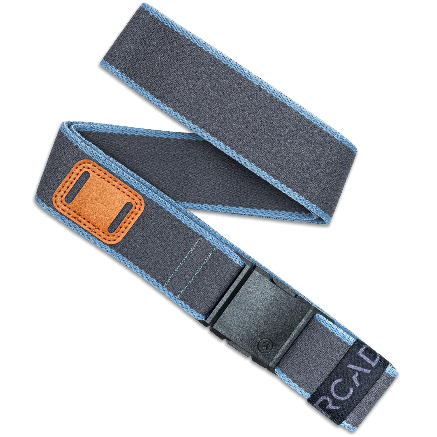 Arcade Belts A2 Unisex Adventure Belt: Heavy Duty Stretch, Metal Free Buckle, Blackwood - Charcoal/Icelandic, Standard (Up to 40"); 1.5" Wide