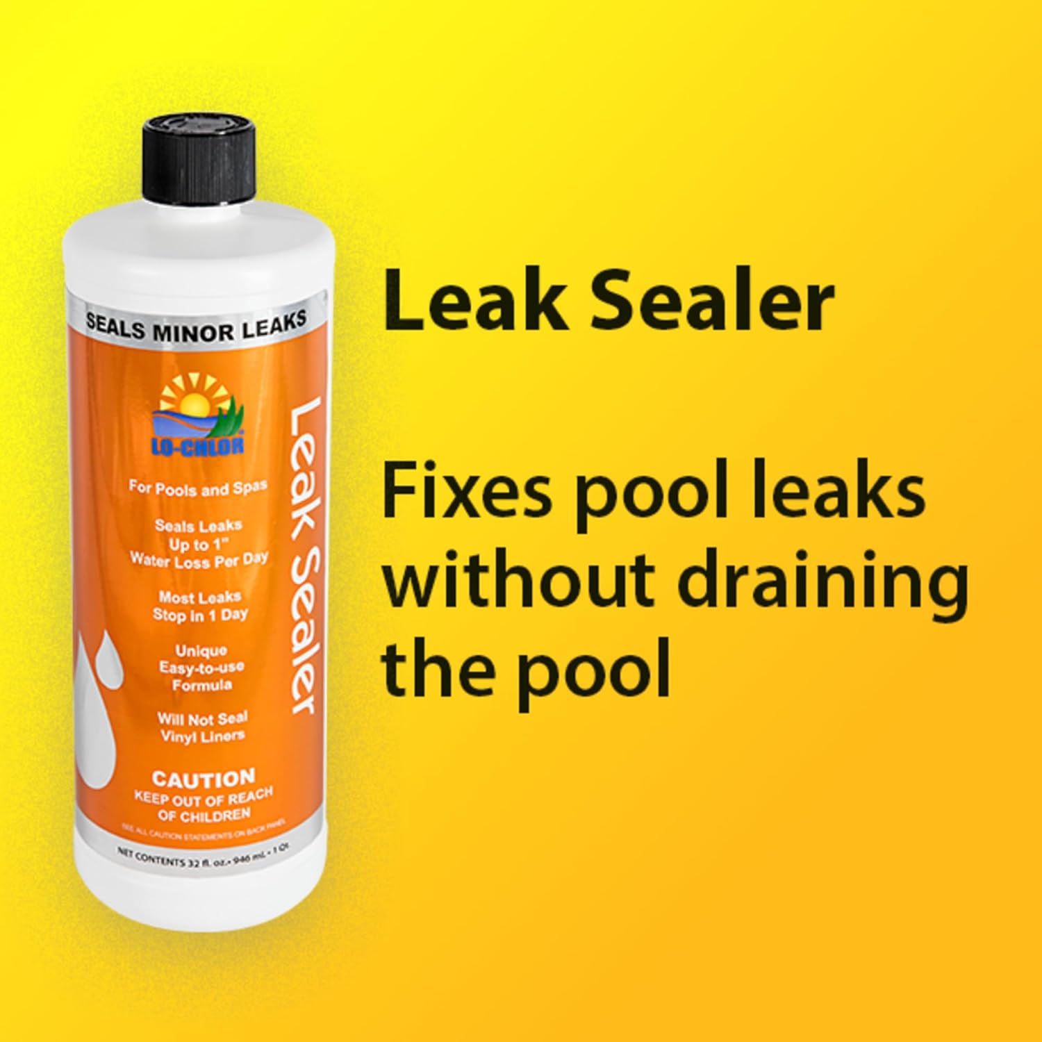 Leak Sealer - No Need to Drain Pool Water, Easily Fix a Leak Pool Leak Sealer - Hot Tub Leak Sealer Works in 24 Hours to Fix a Leak Spa and Hot Tub, Fast Acting Pool Leak Repair (32oz) - Image 6