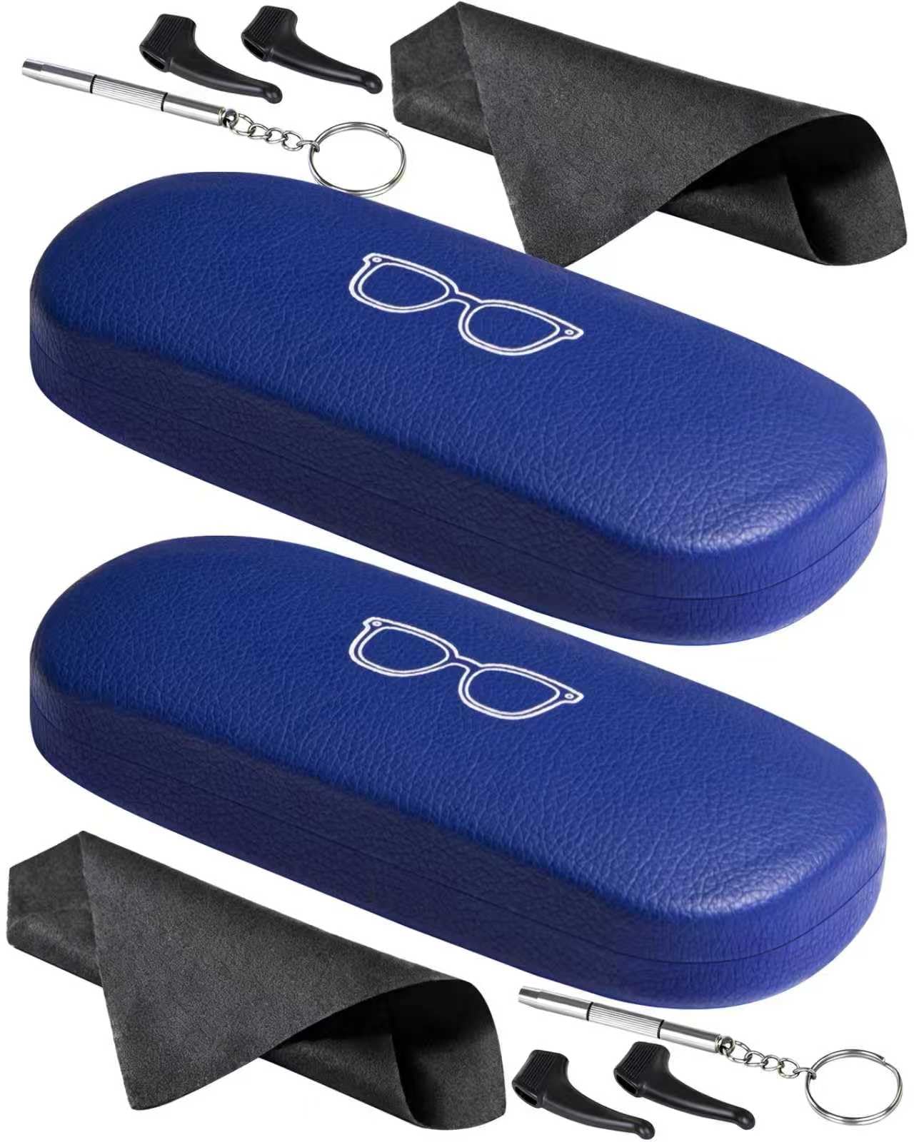RayLove Unisex Hard Shell Eyeglasses Cases, Protective Case For Glasses