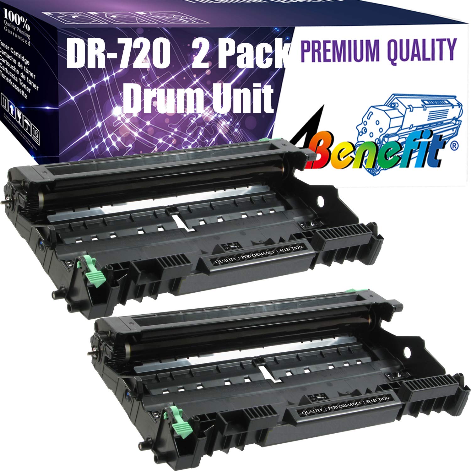 (2-Pack) Compatible Replacement DR720 Drum Unit TN750 Drum Unit (Set of 2) Used for DCP-8110DN DCP-8150DN DCP-8155DN 5440D 5450DN 5470DW 5470DWT 6180DWT MFC-8510DW Laser Printer, Sold by 4Benefit