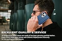 Vista 9 de SHIELDON Funda para iPhone 13 Pro 5G, funda de piel auténtica tipo cartera para iPhone 13 Pro con bloqueo RFID, tarjetero y función atril, funda
