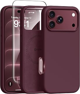GONEZ for iPhone 18 Pro Max Case/iPhone 17 Pro Max Case, Burgundy