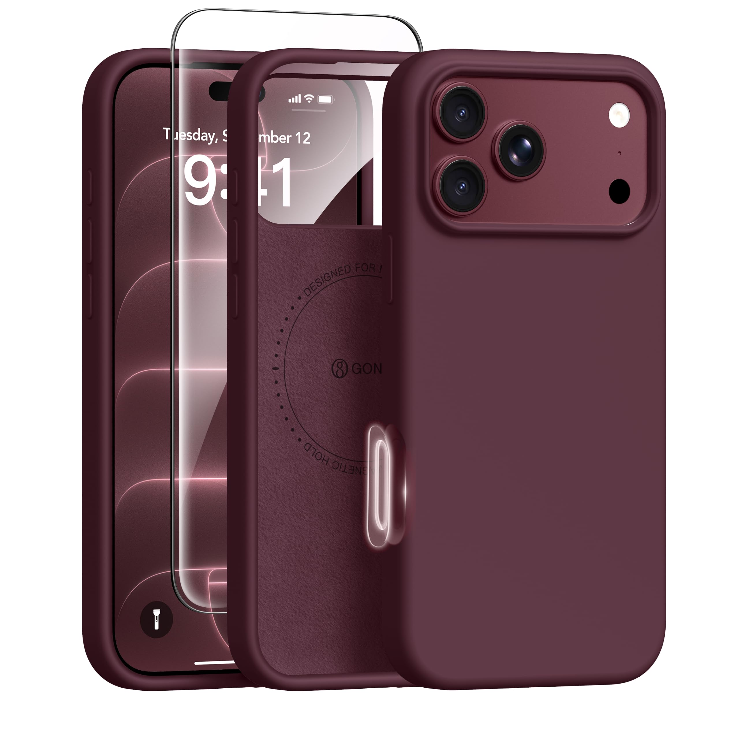 GONEZ for iPhone 18 Pro Case/17 Pro Case, Compatible with MagSafe