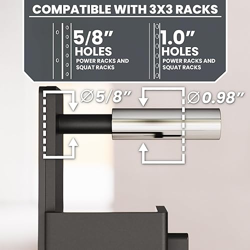 Miniatura 4 de Synergee Ganchos en J para bastidores de potencia y sentadillas. J-Cups disponibles en 2x2, 2x3 y 3x3. Ganchos en J para levantamiento de potencia,
