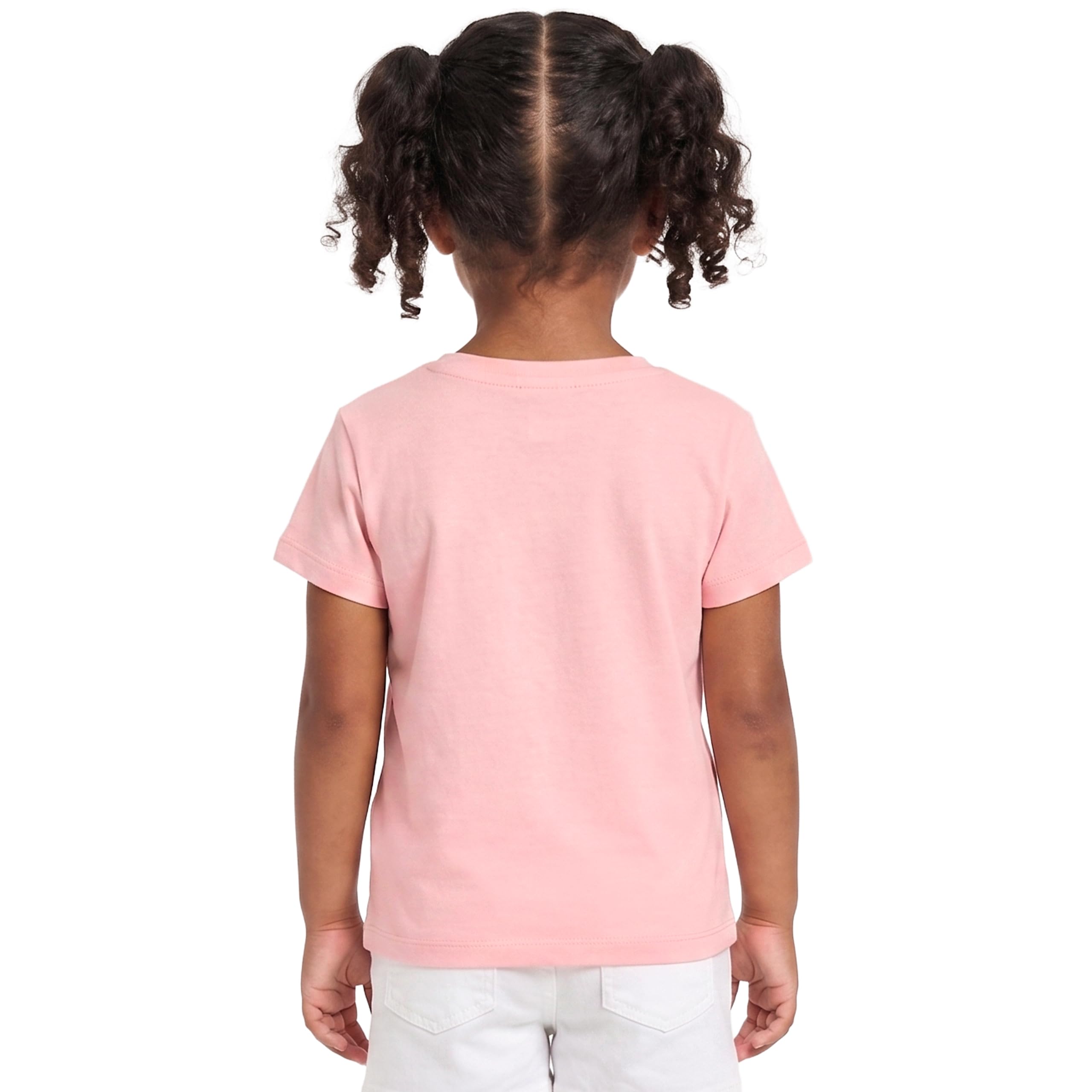 Disney Tshirt Bambino, Maglietta Bambina Daisy Duck con Fiori Ricamati, Maniche Corte T Shirt Ragazza