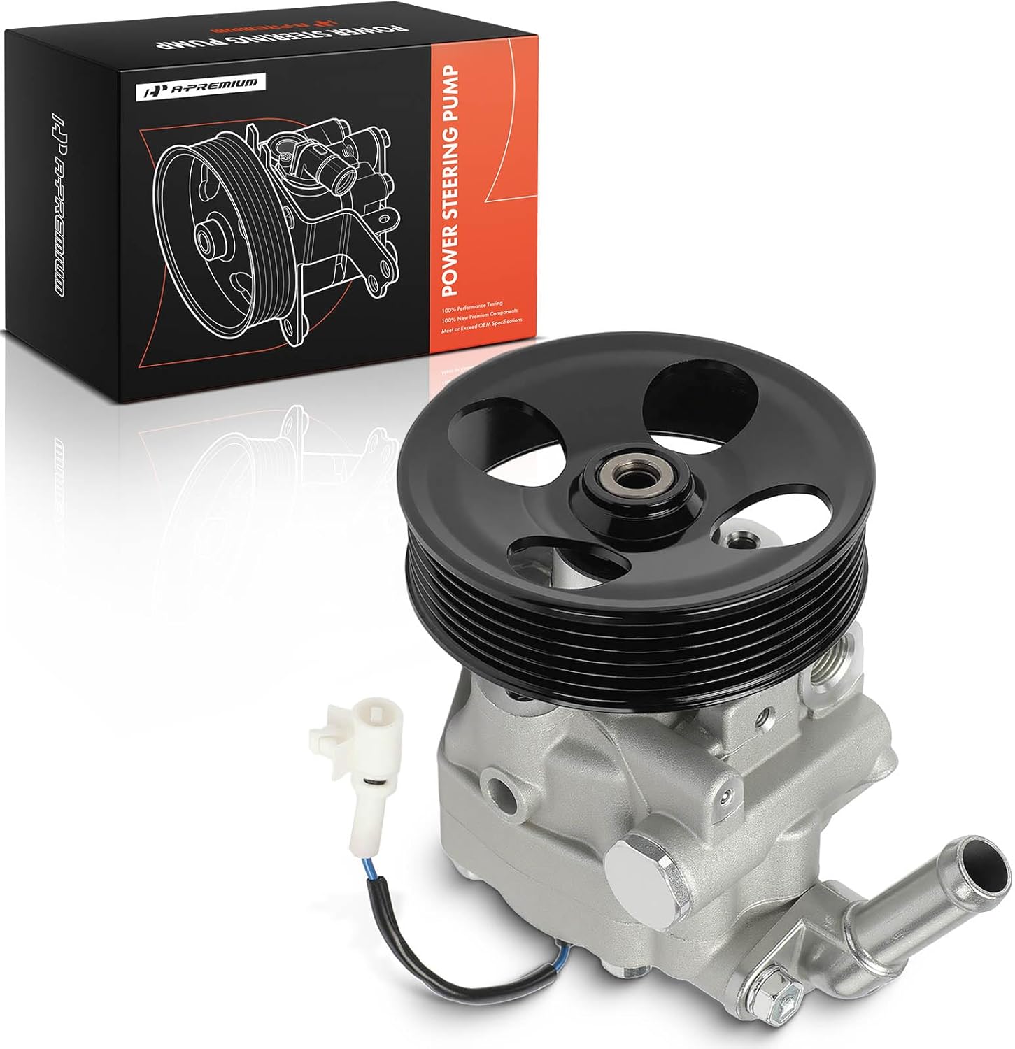 A-Premium Power Steering Pump, with Pulley, Compatible with Subaru Outback 2010-2014, Legacy 2010-2014, 2.5L 3.6L, Replace# 34430AJ020, 34430AJ021