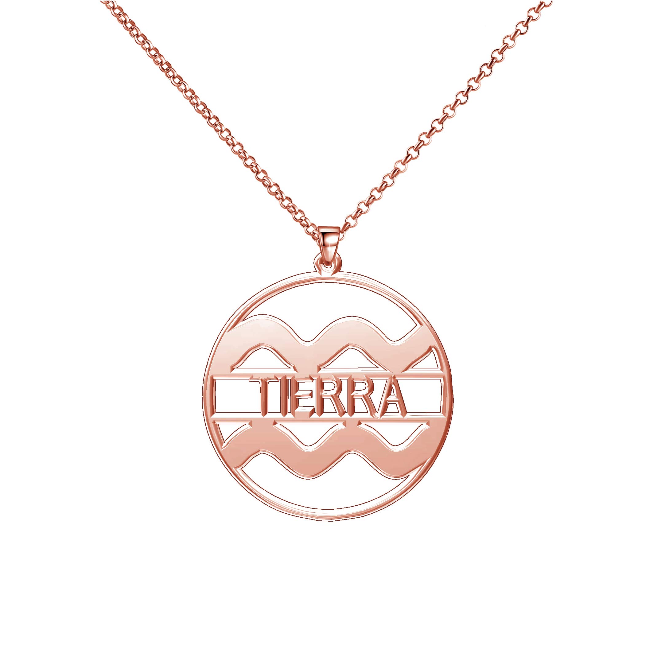 LoEnMe Jewelry Sterling Silver Zodiac Signs Aquarius Personalized 12 Constellations Name Necklace Gi
