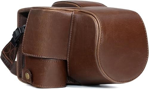 Miniatura 2 de MegaGear Sony Cyber-Shot DSC-RX10 IV, DSC-RX10 III Ever Ready - Funda de piel para cámara y correa, con acceso a la batería, color marrón oscuro,