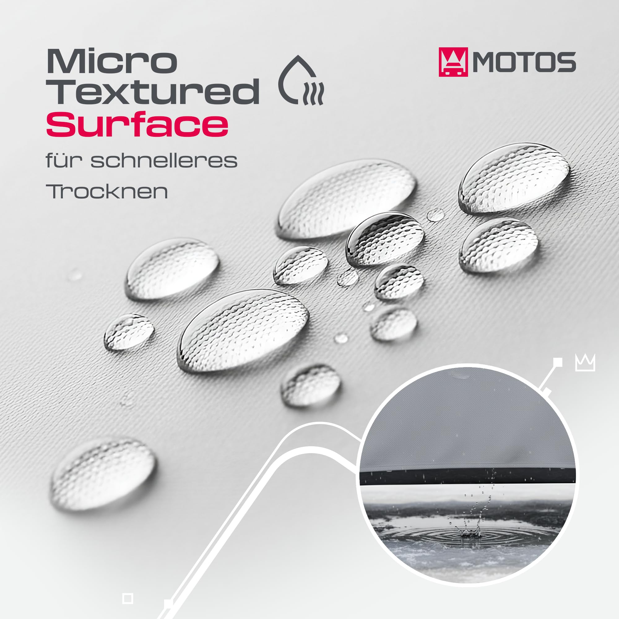 MOTOS Bache Voiture Exterieur Anti-UV Taille L – Bache De Protection Exterieur 470 x 175 x 119 cm, Imperméable, Bache Voiture Résistante pour Toutes Saisons (L)