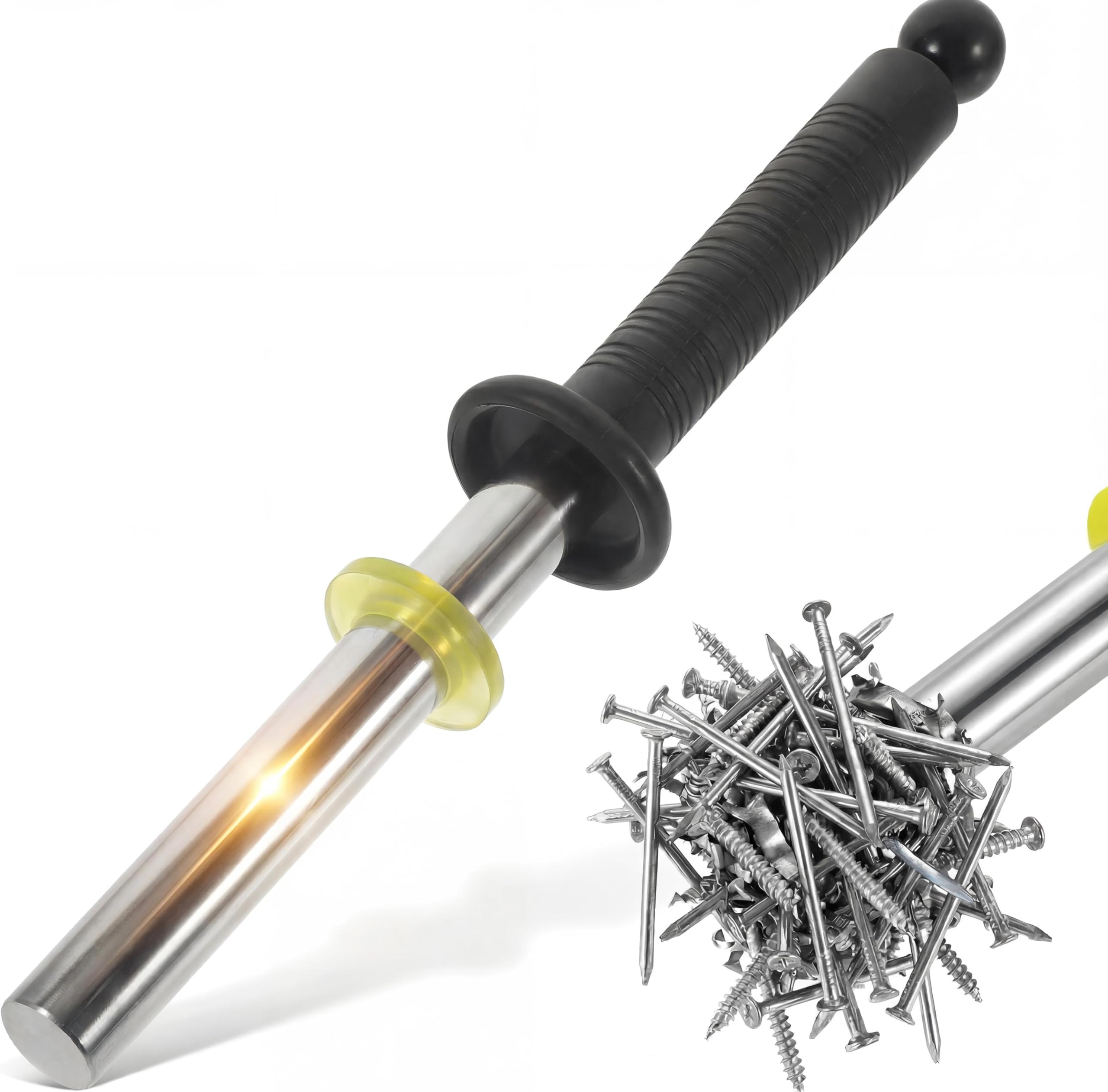 Magnetic Pickup Tool with Quick Release Handle, Metal Chip