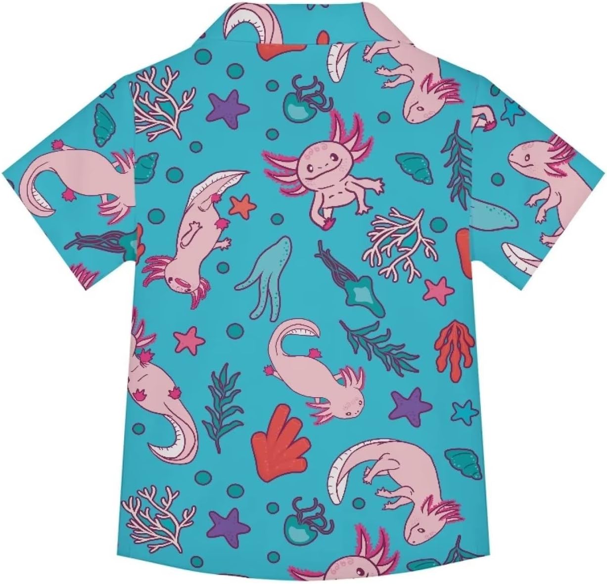 Cute Button Down Shirt for Boys V Neck Soft Comfy Holiday Summer Hawaiian Shirts Kids Playwear