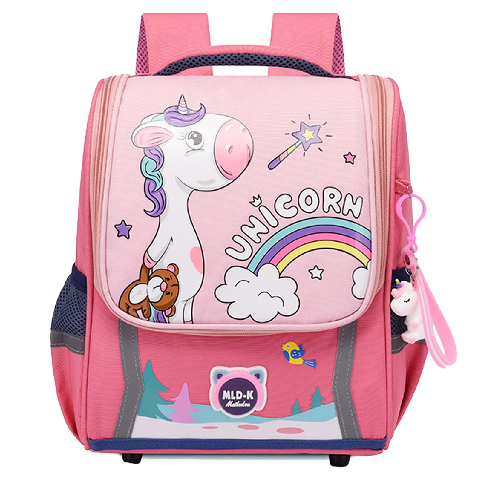 GenericKids Backpacks, School Bags for Girls, Cartoon Cute Kids Travel Backpack Pink Unicorn Backpack, Accessories Plush Pendant for Teens Girls Women Mini