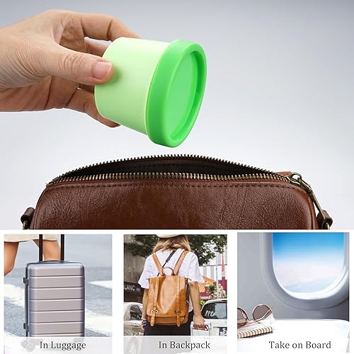 Miniatura 4 de Cosywell Tarros cosméticos de 3.4 onzas  3.4 fl oz, tarros de plástico vacíos para crema, 4 recipientes de viaje recargables para artículos de