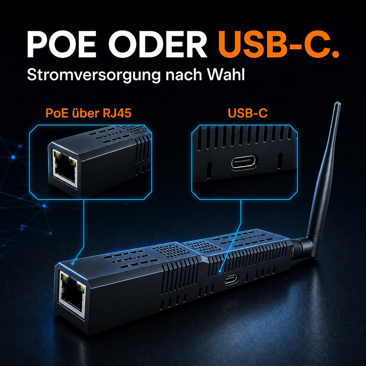 SLZB-06P10 Zigbee 3.0 / Thread Netzwerkadapter mit PoE, Ethernet, USB-C und WLAN – CC2674P10 Koordinator für Home Assistant, Zigbee2MQTT und ZHA