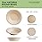 [600 Count] Harvest Pack PFAS Free 12oz Round Compostable Paper Bowls Bulk, Disposable Heavy-Duty Eco-Friendly Bagasse Bowls, Sugarcane Natural Plant fibers for Meal Prep Takeout Dinnerware