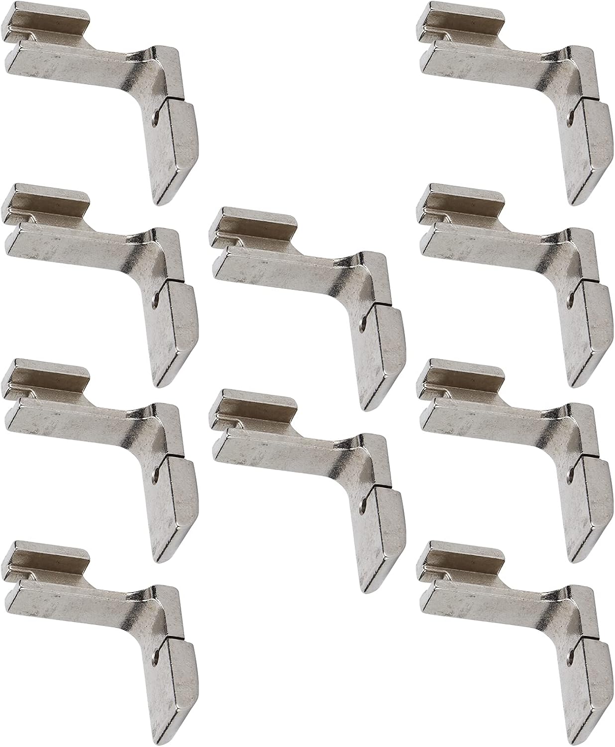 Biitfuu 10Pcs Shirring Gathering Foot, Stainless Steel Sewing Machine