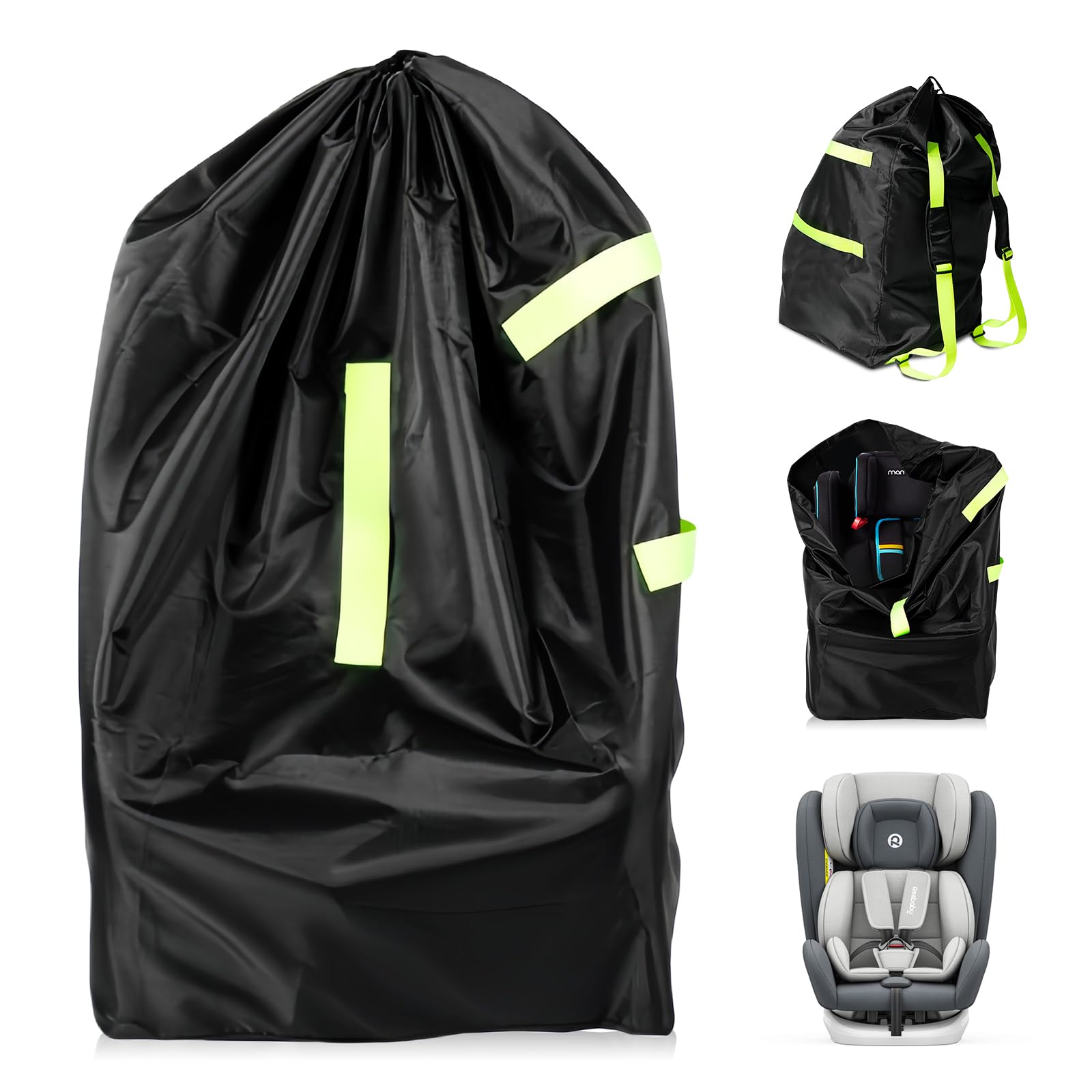 Borsa da trasporto per seggiolino per bambini: borsa da trasporto impermeabile per passeggino tessuto Oxford, borsa per seggiolino auto per bambini borsa da viaggio portatile in stiva, borsa per